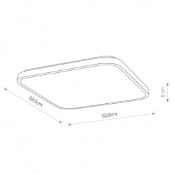 Потолочный светодиодный светильник Nowodvorski Agnes Square Led 8111