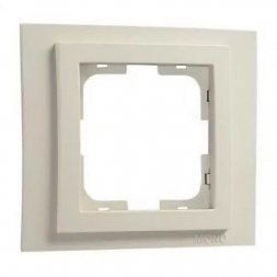 Рамка 1-постовая Mono Electric Larissa слоновая кость 103-010100-160