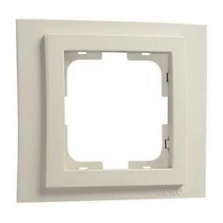 Рамка 1-постовая Mono Electric Larissa слоновая кость 103-010100-160