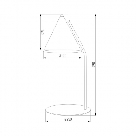 Настольная лампа TK Lighting 16009 Cono
