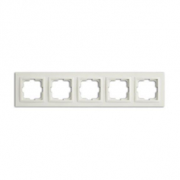 Рамка 5-постовая Mono Electric Despina белый 102-190000-164