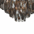 Подвесная люстра Lumina Deco Chici LDP 6002-500 R.GD+GY