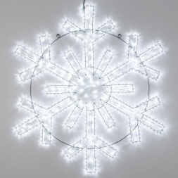 Светодиодная фигура Ardecoled Снежинка ARD-Snowflake-M11-1250x1200-604Led White 034260
