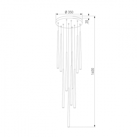 Подвесная люстра TK Lighting 10110 Piano