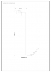 Торшер Arte Lamp Sebastian A7051PN-1BK