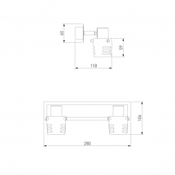 Спот Eurosvet 23463/2 хром/античная бронза