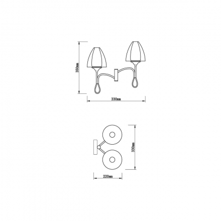 Бра Vele Luce Oro VL5654W12