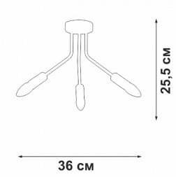 Потолочная люстра Vitaluce V3020-1/3PL