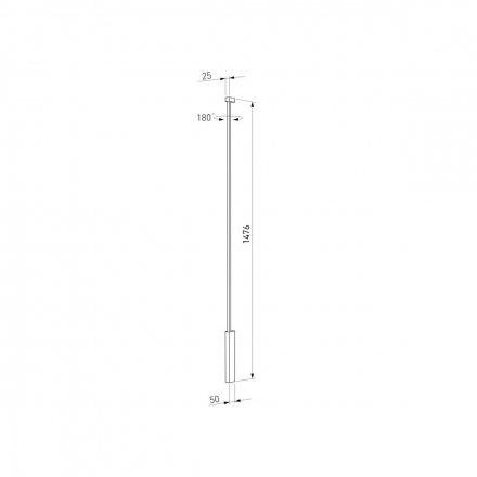 Настенный светодиодный светильник Elektrostandard Alto LED черный 4000K 40133/LED a069820