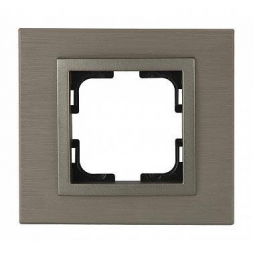 Рамка 1-постовая Mono Electric Style Aluminium бронза 107-810000-160