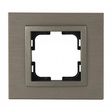Рамка 1-постовая Mono Electric Style Aluminium бронза 107-810000-160