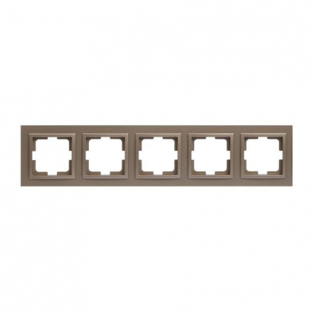 Рамка 5-постовая Mono Electric Despina бронза 102-230000-164