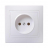 Розетка 2P IEK Kvarta белая ERK13-K01-10-DM