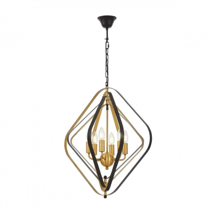 Подвесная люстра Lumina Deco Crulia LDP 8005-6 BK+MD