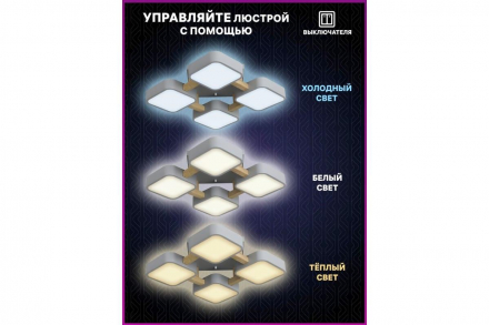 Потолочная светодиодная люстра Ritter Scandia 52073 3