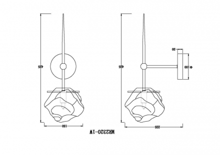 Бра MyFar Stella MR2320-1W
