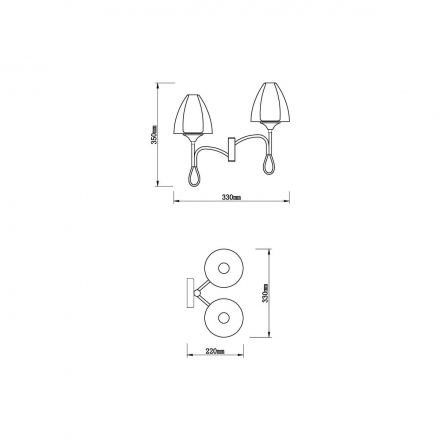 Бра Vele Luce Oro VL5654W22