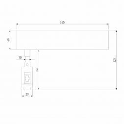 Декоративная стойка с вводом питания Elektrostandard Esthetic Magnetic 85140/00 a065432