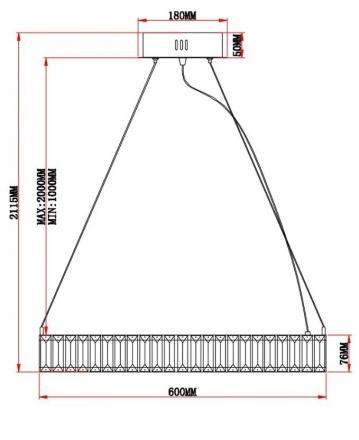 Подвесной светодионый светильник Moderli Asti V10730-PL