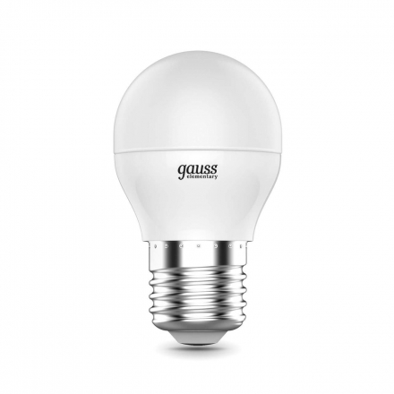 Лампа светодиодная Gauss E27 8W 4100K матовая 53228