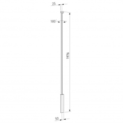 Настенный светодиодный светильник Elektrostandard Alto LED черный 4000K 40134/LED a069822