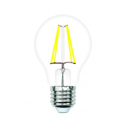 Лампа светодиодная филаментная Volpe E27 5W 3000K прозрачная LED-A60-5W/3000K/E27/CL/SLF UL-00008294