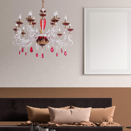 Подвесная люстра Divinare Simona 5125/10 LM-15