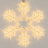 Светодиодная фигура Ardecoled Снежинка ARD-Snowflake-M4-750x750-324Led Warm 034252