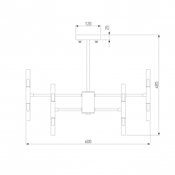 Подвесная люстра Bogates Bastone 345 Smart