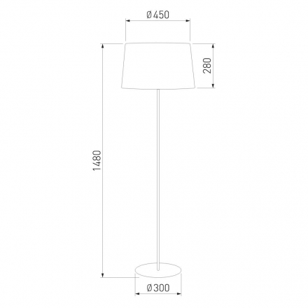 Торшер 055956 TK Lighting 2918 Maja
