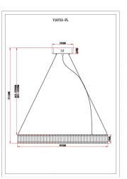 Подвесной светодионый светильник Moderli Asti V10731-PL