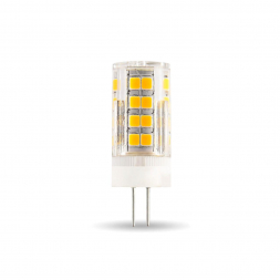 Лампа светодиодная Gauss G4 4W 3000К прозрачная 107307104