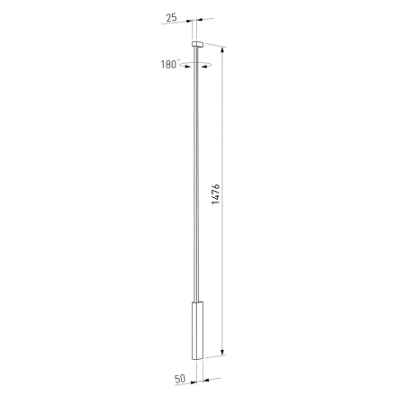 Настенный светодиодный светильник Elektrostandard Alto LED латунь 3000K 40133/LED a069821