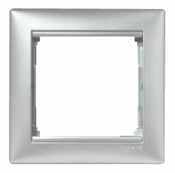 Рамка 1-постовая Legrand Valena алюминий 770151