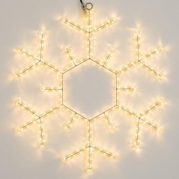 Светодиодная фигура Ardecoled Снежинка ARD-Snowflake-M5-600x600-360Led Warm 034253
