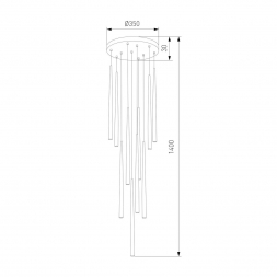 Подвесная люстра TK Lighting 10114 Piano
