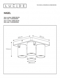 Спот Lucide Nigel 09929/20/02