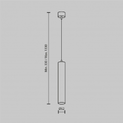 Подвесной светодиодный светильник Maytoni Technical Pendant Focus LED P072PL-L12W4K-1