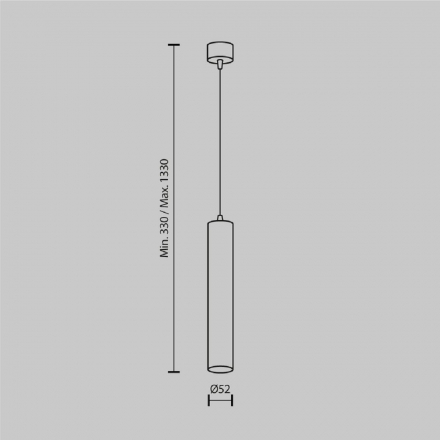 Подвесной светодиодный светильник Maytoni Technical Pendant Focus LED P072PL-L12W4K-1