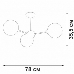 Подвесная люстра Vitaluce V4321/3PL