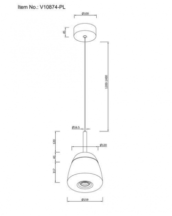Подвесной светодиодный светильник Moderli Eir V10874-PL