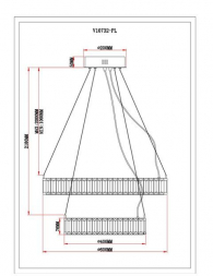 Подвесной светодионый светильник Moderli Asti V10732-PL