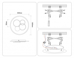 Потолочный светодиодный светильник Ambrella light Comfort LineTech FL4803