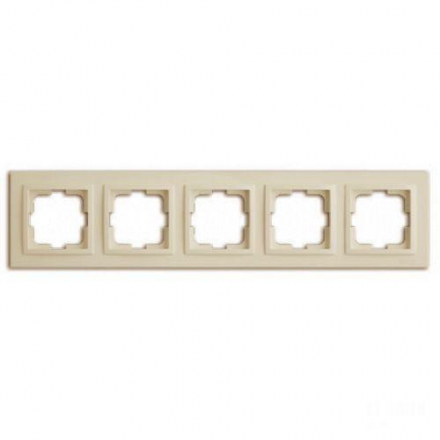 Рамка 5-постовая Mono Electric Despina крем 102-170000-164