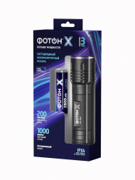Ручной светодиодный фонарь Фотон аккумуляторный 150х35 1000 лм MSA-1900X 24542