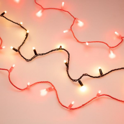 Уличная светодиодная гирлянда Ardecoled нить 230V красный ARD-String-Classic-10000-Red-100Led-Milk-STD Red 028210