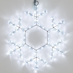 Светодиодная фигура Ardecoled Снежинка ARD-Snowflake-M7-450X375-126Led White 034249