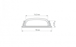 Профиль Arlight ARH-Bent-W18-2000 Anod 023087