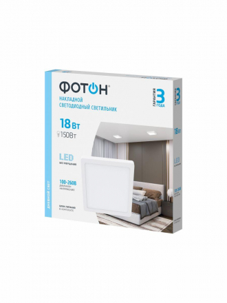 Потолочный светодиодный светильник Фотон CLO-18W4200K-S 24734