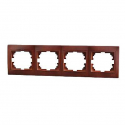 Рамка 4-ая горизонтальная Lezard Mira вишня 701-0601-149